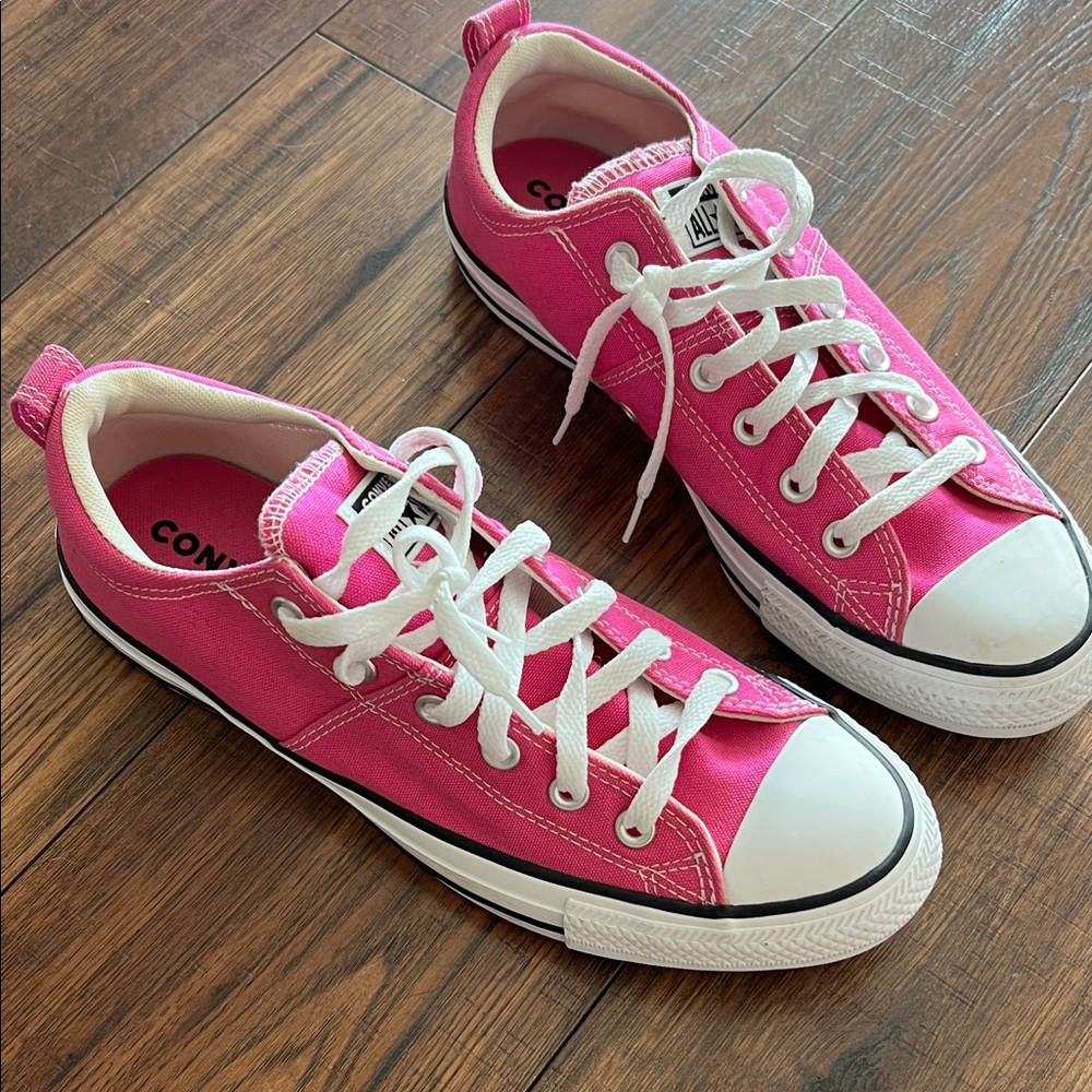 Converse Fuchsia Canvas Sneakers
